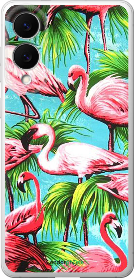 Силиконовый чехол Tropical background для Samsung Galaxy S25 Edge - 4016u-3923 изображение 