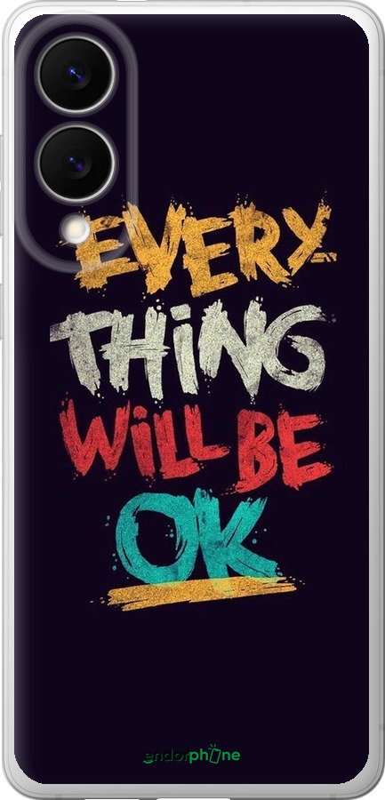 Силіконовий чехол Все буде добре для Samsung Galaxy S25 Edge - 4068u-3923 изображение 