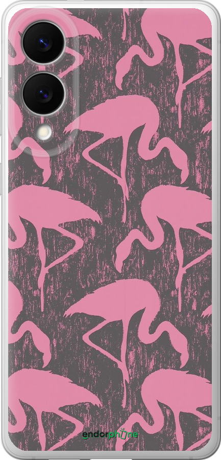 Силиконовый чехол Vintage-Flamingos для Samsung Galaxy S25 Edge - 4171u-3923 изображение 