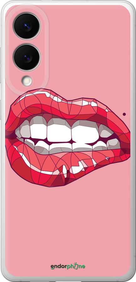 Силиконовый чехол Sexy lips для Samsung Galaxy S25 Edge - 4174u-3923 изображение 