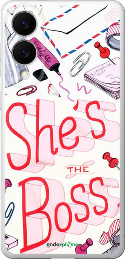 Силиконовый чехол she's the  boss для Samsung Galaxy S25 Edge - 4254u-3923 изображение 