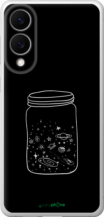 Силиконовый чехол Космос в банке для Samsung Galaxy S25 Edge - 4297u-3923 изображение 
