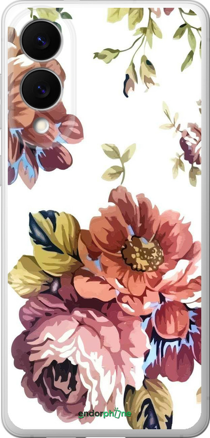 Силиконовый чехол Vintage flowers для Samsung Galaxy S25 Edge - 4333u-3923 изображение 
