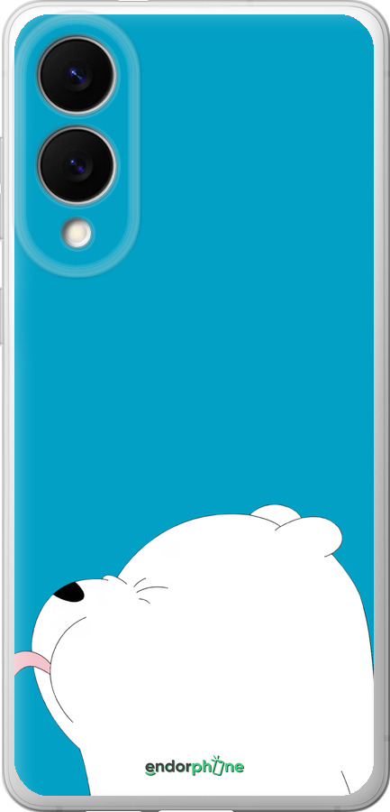 Силиконовый чехол Мишка 1 для Samsung Galaxy S25 Edge - 4358u-3923 изображение 
