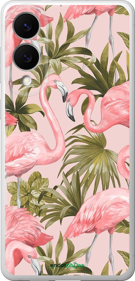 Силиконовый чехол фламинго 2 для Samsung Galaxy S25 Edge - 4360u-3923 изображение 