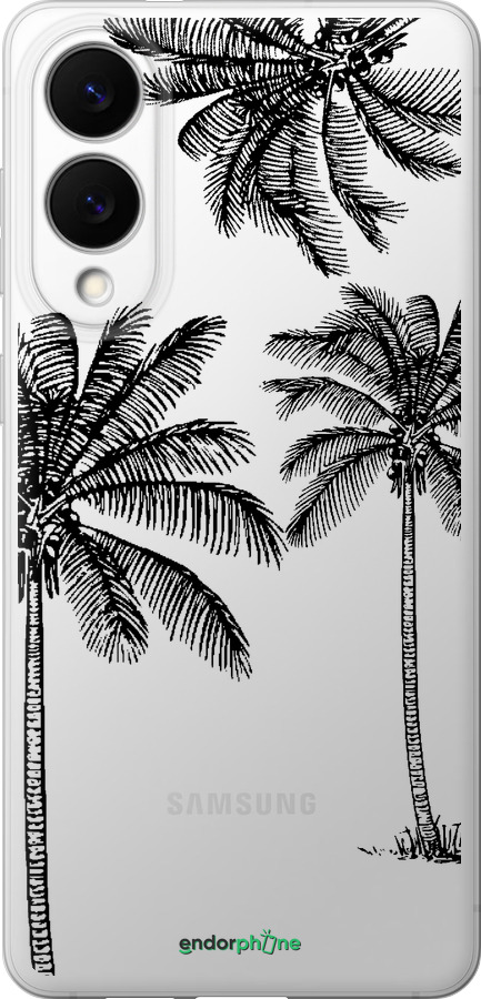 Силиконовый чехол Пальмы1 для Samsung Galaxy S25 Edge - 4634u-3923 изображение 