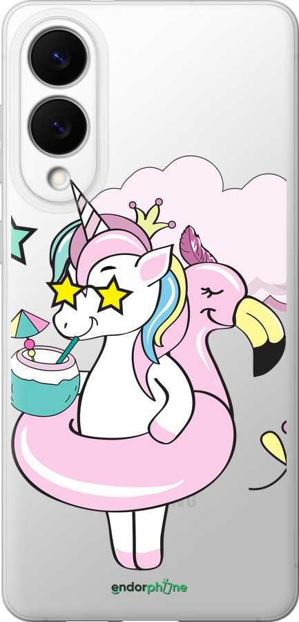 Силиконовый чехол Crown Unicorn для Samsung Galaxy S25 Edge - 4660u-3923 изображение 