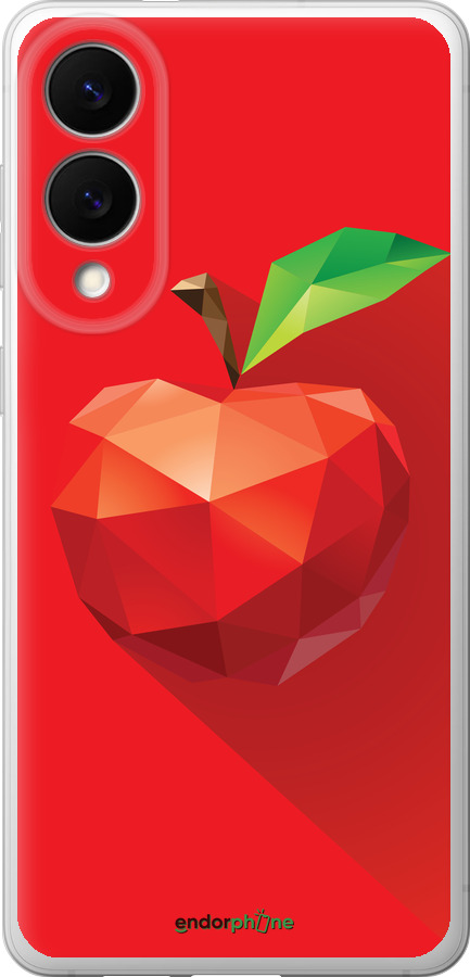 Силиконовый чехол Яблоко для Samsung Galaxy S25 Edge - 4696u-3923 изображение 