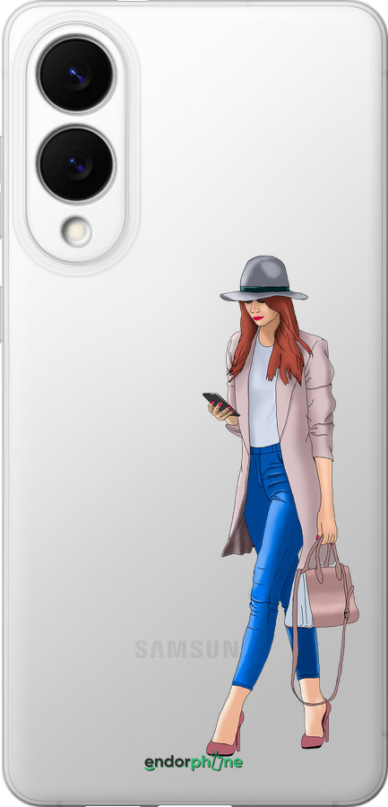 Силиконовый чехол Девушка 1 для Samsung Galaxy S25 Edge - 4751u-3923 изображение 