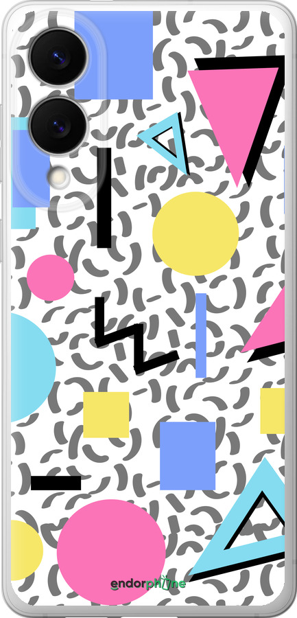 Силиконовый чехол Color shapes для Samsung Galaxy S25 Edge - 4893u-3923 изображение 