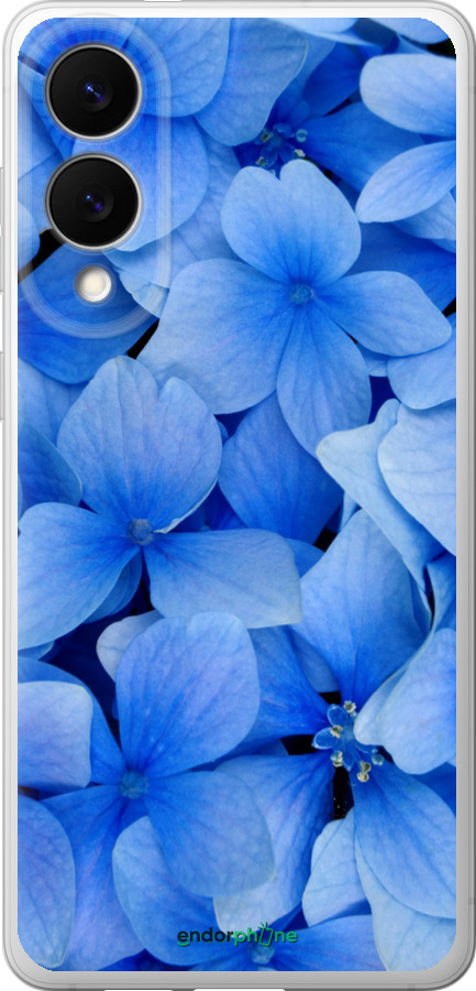 Силіконовий чехол Сині квіти для Samsung Galaxy S25 Edge - 526u-3923 изображение 