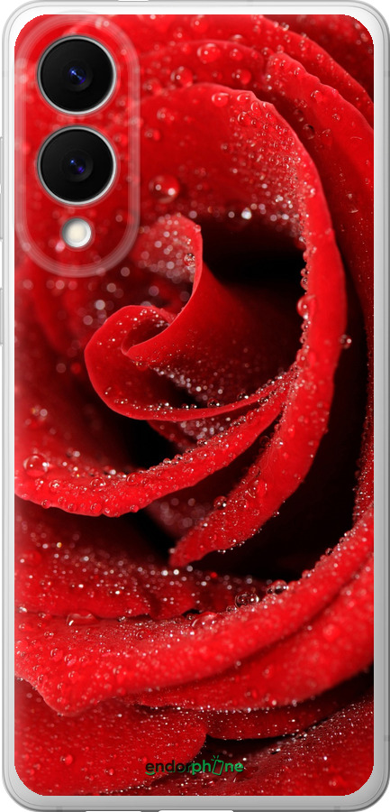 Силіконовий чехол Червона троянда для Samsung Galaxy S25 Edge - 529u-3923 изображение 