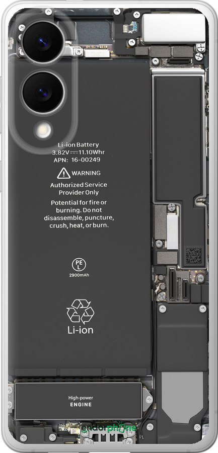 Силиконовый чехол Детали смартфона для Samsung Galaxy S25 Edge - 5487u-3923 изображение 
