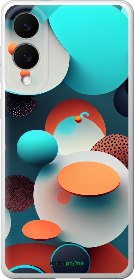 Силиконовый чехол Горошек абстракция для Samsung Galaxy S25 Edge - 5608u-3923 изображение 
