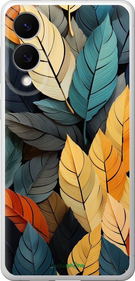 Силиконовый чехол Кольорове листя для Samsung Galaxy S25 Edge - 5644u-3923 изображение 