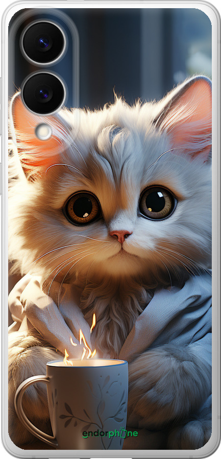Силиконовый чехол White cat для Samsung Galaxy S25 Edge - 5646u-3923 изображение 