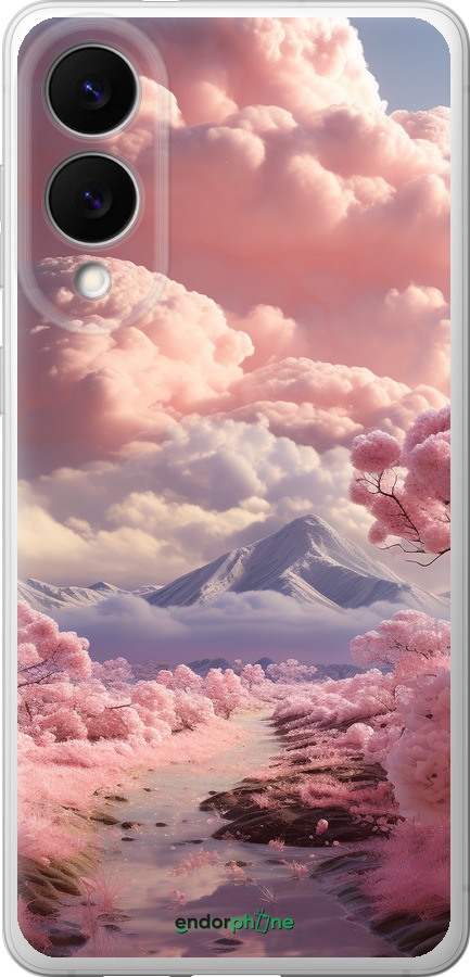Силиконовый чехол Розовые облака для Samsung Galaxy S25 Edge - 5660u-3923 изображение 