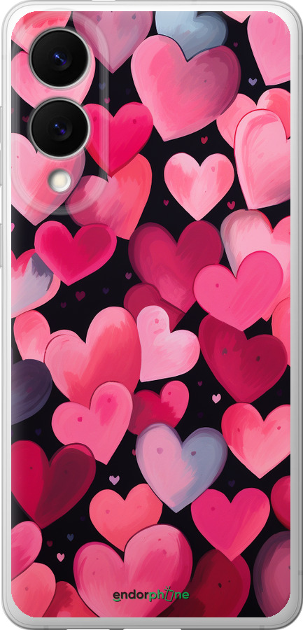 Силіконовий чехол Сердечка 4 для Samsung Galaxy S25 Edge - 5662u-3923 изображение 