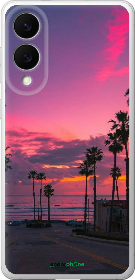 Силиконовый чехол Пальмы для Samsung Galaxy S25 Edge - 5873u-3923 изображение 