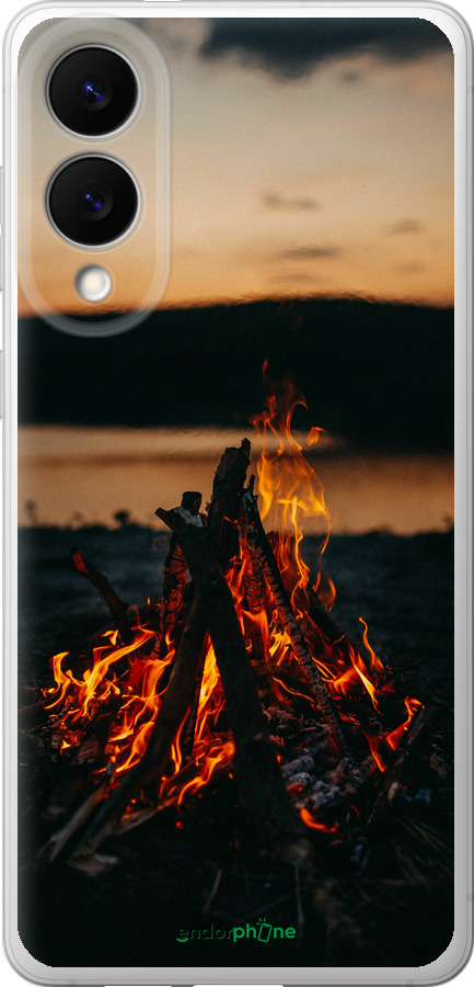 Силиконовый чехол Огонь для Samsung Galaxy S25 Edge - 6021u-3923 изображение 