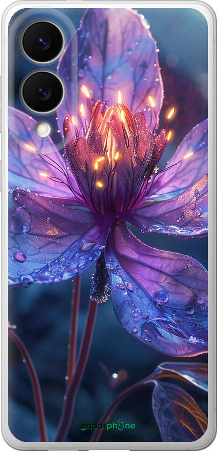 Силіконовий чехол Магічна квітка для Samsung Galaxy S25 Edge - 6038u-3923 изображение 