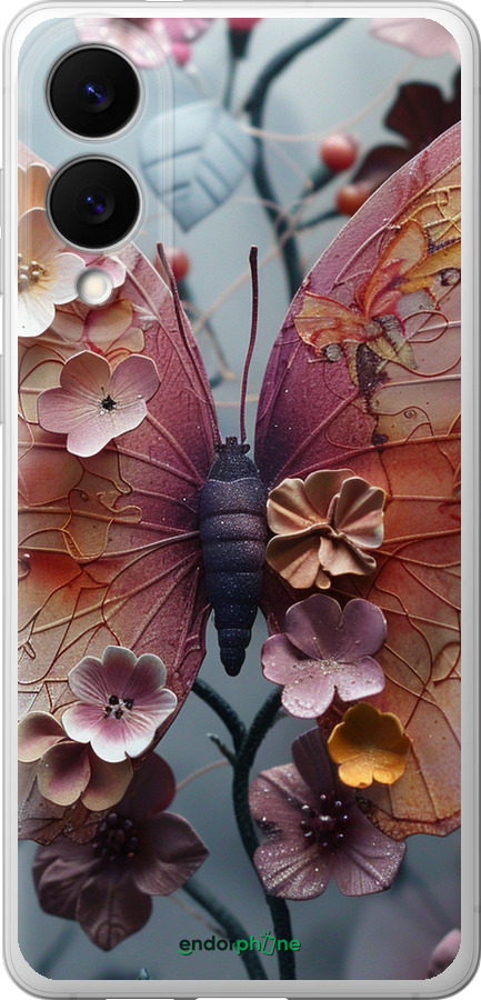 Силиконовый чехол Fairy Butterfly для Samsung Galaxy S25 Edge - 6048u-3923 изображение 