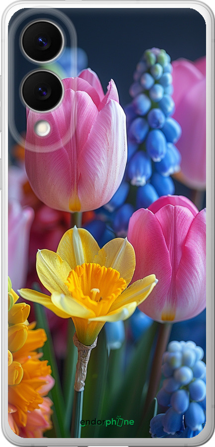 Силиконовый чехол Весенние цветы для Samsung Galaxy S25 Edge - 6058u-3923 изображение 