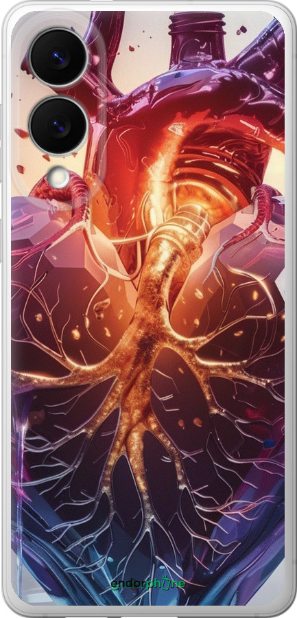 Силіконовий чехол Crystal Heart для Samsung Galaxy S25 Edge - 6070u-3923 изображение 