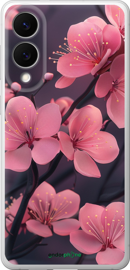 Силіконовий чехол Пурпурова сакура для Samsung Galaxy S25 Edge - 6075u-3923 изображение 