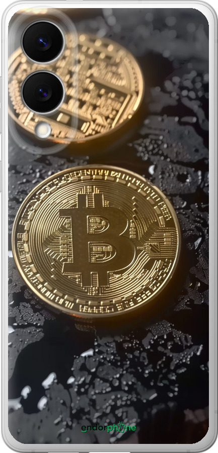Силиконовый чехол Вулканический Bitcoin для Samsung Galaxy S25 Edge - 6092u-3923 изображение 