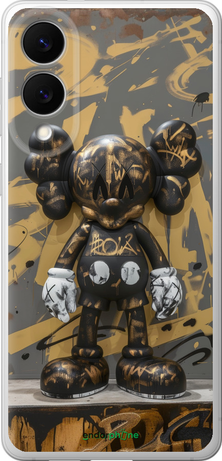 Силиконовый чехол Bronze kaws для Samsung Galaxy S25 Edge - 6097u-3923 изображение 