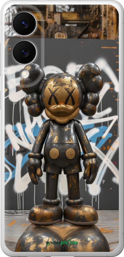 Силіконовий чехол Bronze kaws v3 для Samsung Galaxy S25 Edge - 6099u-3923 изображение 