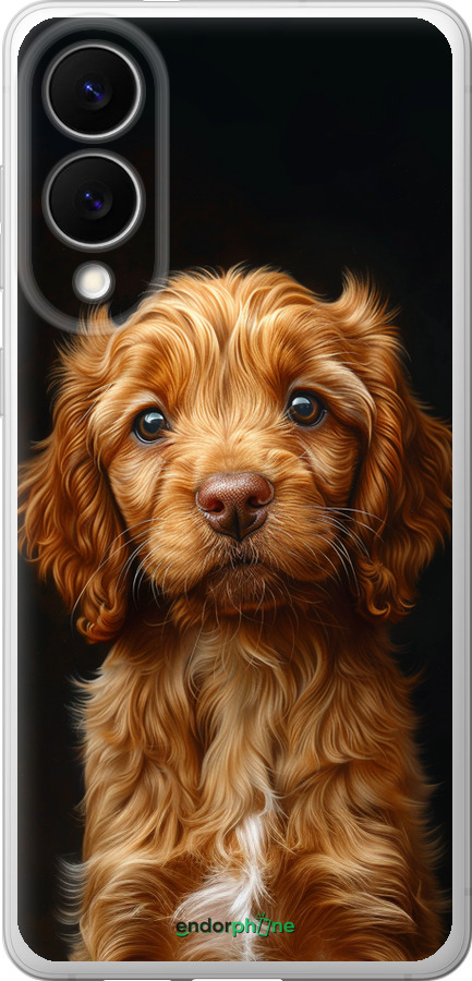 Силиконовый чехол Cocker spaniel на черном фоне для Samsung Galaxy S25 Edge - 6137u-3923 изображение 