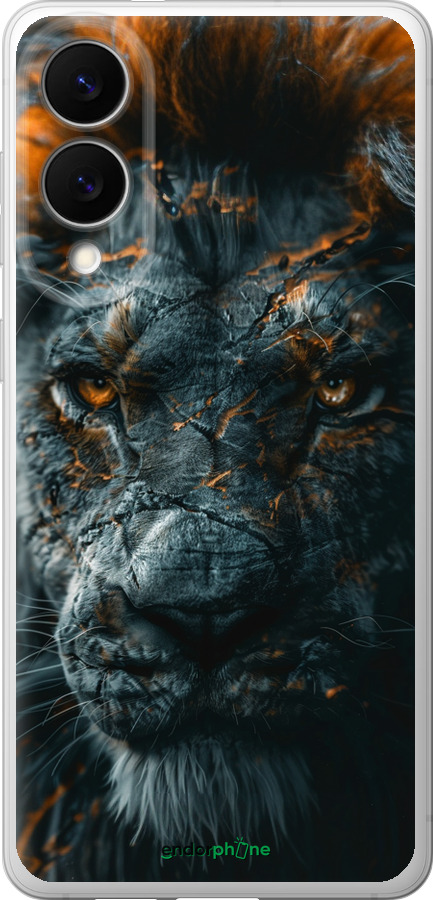 Силіконовий чехол Полум'яний лев для Samsung Galaxy S25 Edge - 6153u-3923 изображение 