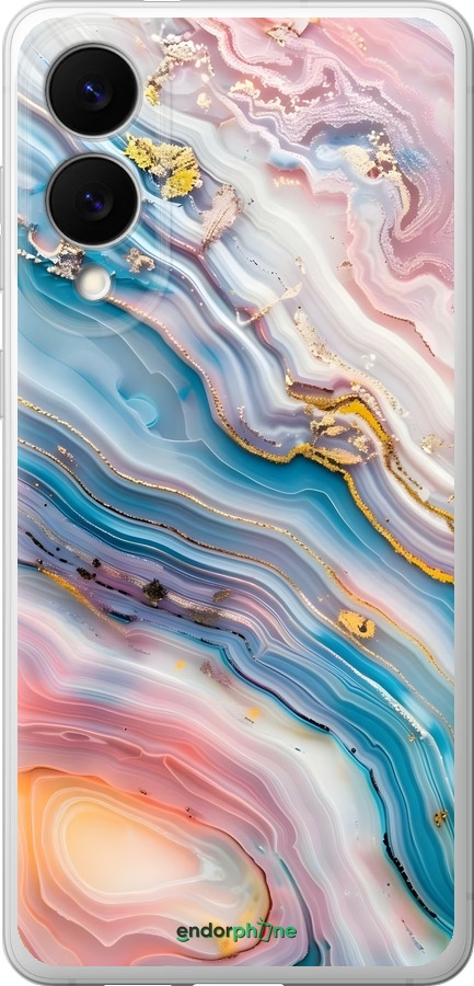 Силиконовый чехол Мрамор красивый для Samsung Galaxy S25 Edge - 6376u-3923 изображение 