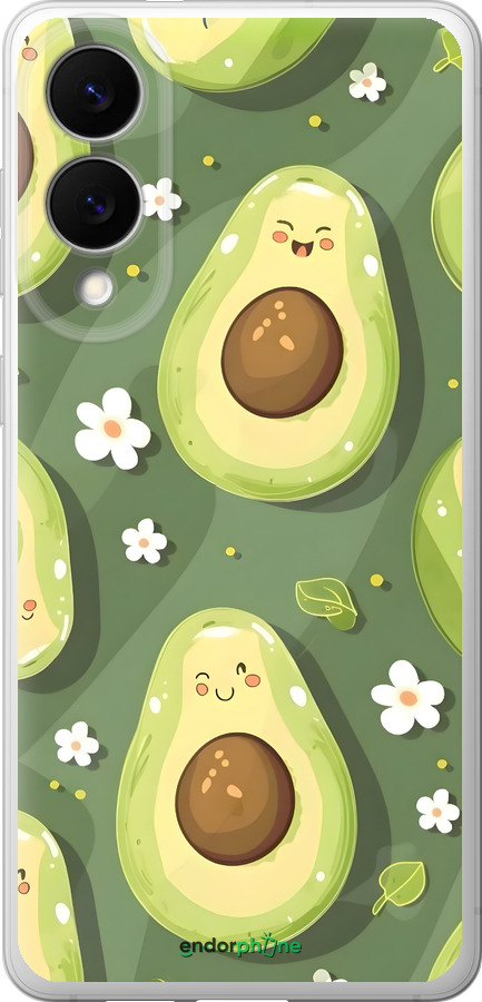 Силиконовый чехол Авокадо для Samsung Galaxy S25 Edge - 6380u-3923 изображение 