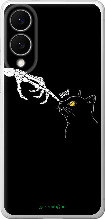 Силиконовый чехол Кошка для Samsung Galaxy S25 Edge - 6505u-3923 изображение 
