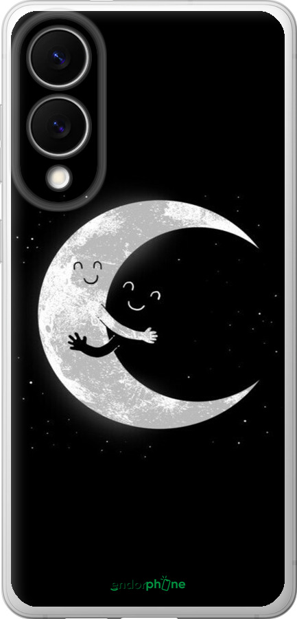Силиконовый чехол Лунные объятия для Samsung Galaxy S25 Edge - 6508u-3923 изображение 