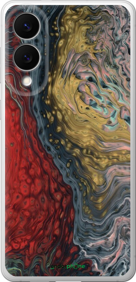 Силіконовий чехол Із зображенням абстрактного живопису для Samsung Galaxy S25 Edge - 6530u-3923 изображение 