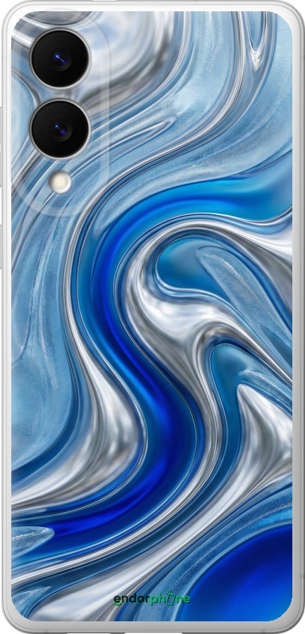 Силиконовый чехол Liquid Chrome для Samsung Galaxy S25 Edge - 6781u-3923 изображение 