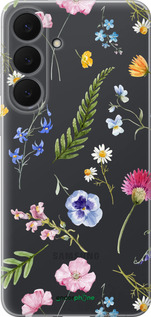 Силиконовый чехол Цветочный фон v2 для Samsung Galaxy S25 FE - 5472u-4094 изображение 
