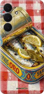 Силиконовый чехол Vintage Sardine Tin Phone для Samsung Galaxy S25 FE - 6772u-4094 изображение 