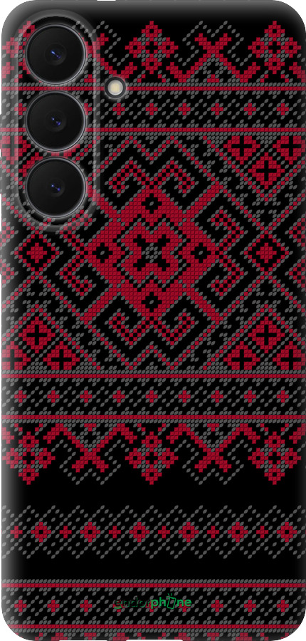 Силиконовый чехол Вышиванка 52 для Samsung Galaxy S25 FE - 1763u-4094 изображение 