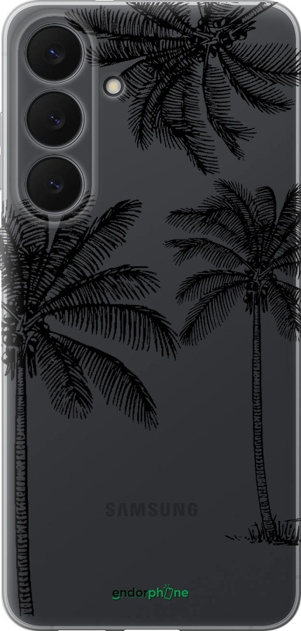 Силиконовый чехол Пальмы1 для Samsung Galaxy S25 FE - 4634u-4094 изображение 