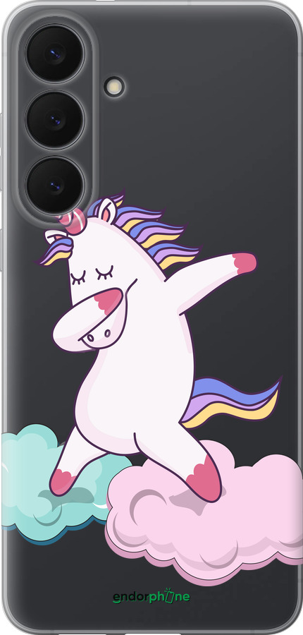 Силиконовый чехол Единорог для Samsung Galaxy S25 FE - 4702u-4094 изображение 