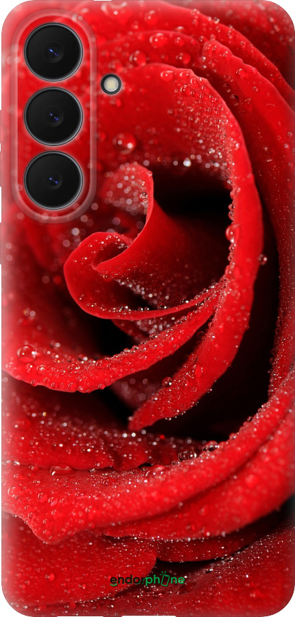 Силиконовый чехол Красная роза для Samsung Galaxy S25 FE - 529u-4094 изображение 