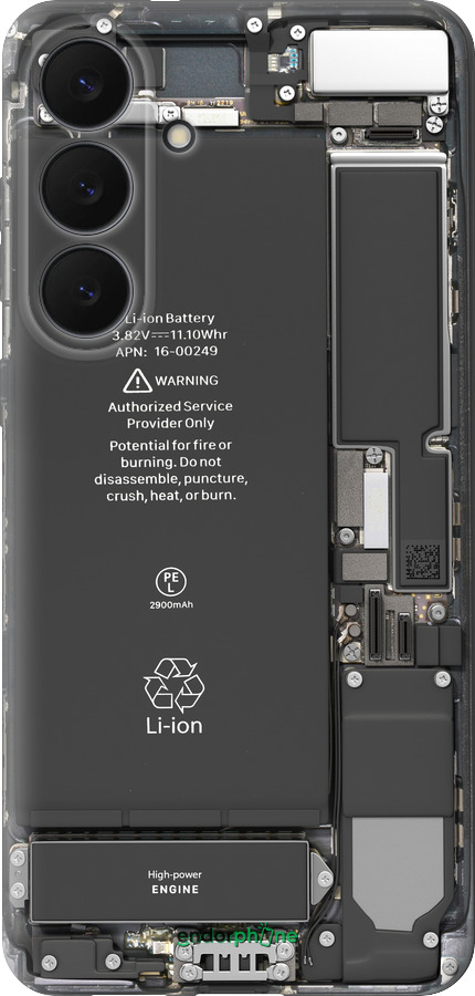 Силиконовый чехол Детали смартфона для Samsung Galaxy S25 FE - 5487u-4094 изображение 
