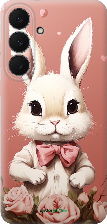 Силиконовый чехол Зайчик для Samsung Galaxy S25 FE - 5669u-4094 изображение 