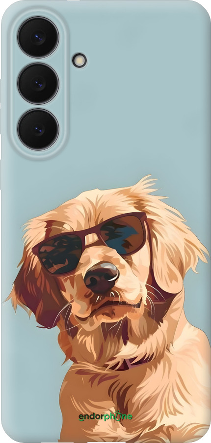Силіконовий чехол Пес в очках для Samsung Galaxy S25 FE - 6381u-4094 изображение 