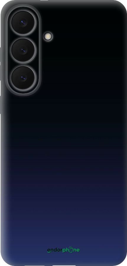 Силиконовый чехол Градиент в тёмно - синем стиле для Samsung Galaxy S25 FE - 6542u-4094 изображение 